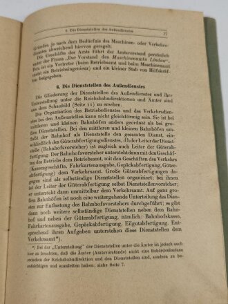 Deutsche Reichsbahn, Lehrfach a 3 "Organisation der Reichsbahn, datiert 1943, 24 Seiten, DIN A5