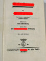 Adolf Hitler " Mein Kampf", blaue Kriegsausgabe von 1940, mit Schutzumschlag dieser stark gebraucht