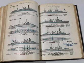 "Taschenbuch der Kriegsflotten 1941/42", ca. 500 Seiten, gebraucht, aus Raucherhaushalt