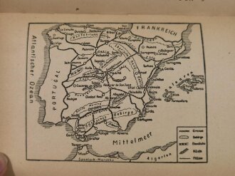 "Das Buch der Spanienflieger - Die Feuertaufe der neuen deutschen Luftwaffe", datiert 1939, 255 Seiten, gebraucht, aus Raucherhaushalt