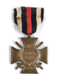 Ehrenkreuz für Frontkämpfer am Band, dieses zusammen geklebt,  mit Hersteller 88 R.V., Pforzheim