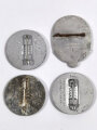 4x Leichtmetallabzeichen " Tag der Arbeit 1935, 1938 und 2x 1939 "