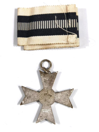 1. Weltkrieg, Verdun Kreuz 1914 - 1918 mit Bandabschnitt, sehr guter Zustand