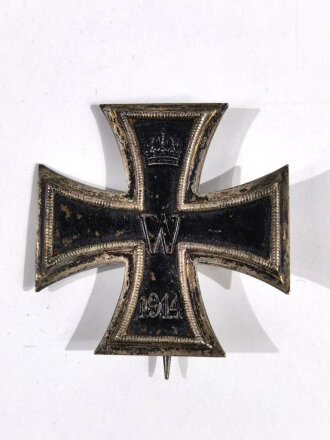 1. Weltkrieg, Eisernes Kreuz 1. Klasse 1914, Kern magnetisch, Rückseitig mit Hersteller " KO für Klein & Quenzer "