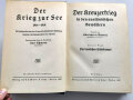 "Der Krieg zur See 1914-1918 - Der Kreuzerkrieg in den ausländischen Gewässern" Band 3, 374 Seiten, datiert 1901, aus Raucherhaushalt