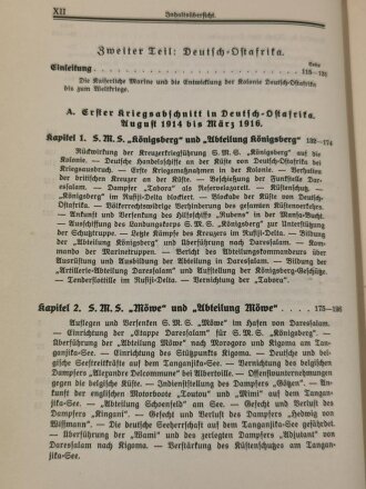 "Der Krieg zur See 1914-1918 - Die Kämpfe der Kaiserlichen Marine in den Deutschen Kolonien" Band 1 + 2, 330 Seiten, datiert 1901, aus Raucherhaushalt