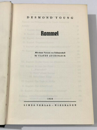 Deutschland nach 1945 "Rommel", Desmond Young, 320 Seiten, gebraucht, DIN A5, aus Raucherhaushalt