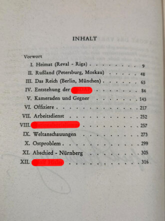 "Letzte Aufzeichnungen, Ideale und Idole, der Nationalsozialistischen Revolution" Alfred Rosenberg datiert 1955, 343 Seiten, DIN A5, aus Raucherhaushalt