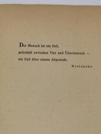 "Der Tanz aus der Reihe", Volkschaft.Verlag Dortmund, datiert 1943, 609 Seiten, aus Raucherhaushalt