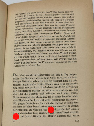 "Der Tanz aus der Reihe", Volkschaft.Verlag Dortmund, datiert 1943, 609 Seiten, aus Raucherhaushalt