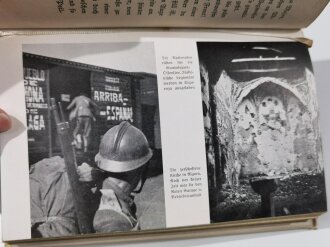 "Wir funken für Franco - Einer von der Legion Condor erzählt", datiert 1939, 248 Seiten, DIN A5, aus Raucherhaushalt, gebraucht