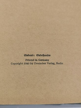 "Mein Weg nach Scapa Flow", datiert 1940, 190 Seiten, DIN A5, aus Raucherhaushalt, gebraucht