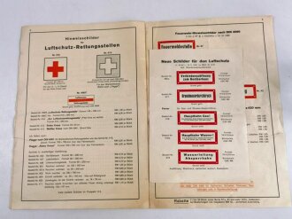 Prospekt über "Wetterfeste Hinweisschilder" Firma Erich Teltz Berlin, 6seitig, DIN A4