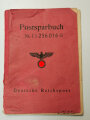 Deutsche Reichspost, Kündigungs- und Rückzahlungsscheine zum Postsparbuch, Postsparbuch und Ausweiskarte, datiert 1944