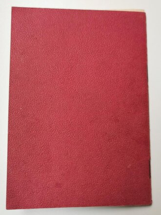 SPD Mitgliedsbuch von 1951 eines Angehörigen aus Geislingen der bereits 1919 in die SPD eingetreten war, DIN A6