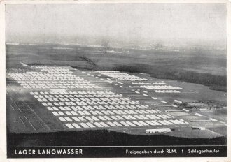 Ansichtskarte Reichsparteitag Nürnberg "Lager Langwasser - Freigegeben durch RLM. 1 Schlagenhaufer"