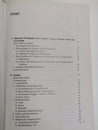 Symbole und Zeremoniell in deutschen Streitkräften vom 18. bis zum 20. Jahrhundert, 319 Seiten, DIN A4, gebraucht, aus Raucherhaushalt