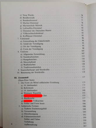 Symbole und Zeremoniell in deutschen Streitkräften vom 18. bis zum 20. Jahrhundert, 319 Seiten, DIN A4, gebraucht, aus Raucherhaushalt