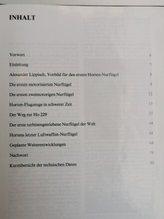 Deutsche Nurflügel bis 1945, Hans - Peter Dabrowski, 80 Seiten, DIN A4, gebraucht, aus Raucherhaushalt