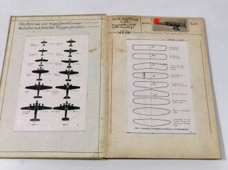 "Die Flugzeug Erkennung", datiert 1943, DIN A4, aus Raucherhaushalt