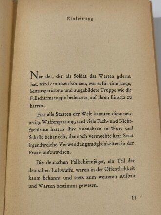 "Die Fallschirmjäger von Dombas", datiert 1941, 189 Seiten, DIN A5, aus Raucherhaushalt