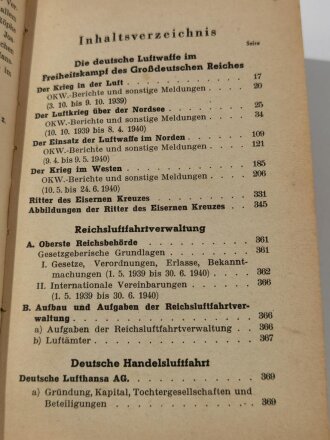 "Die Deutsche Luftfahrt Jahrbuch 1940", über 500 Seiten, DIN A5