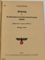 "Satzung der Reichsbahnbeamten-Krankenversorgung", 47 Seiten, DIN A5, aus Raucherhaushalt, Umschlag nur noch an einer Klammer befestigt