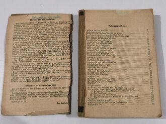 "Unterrichtsbuch für Soldaten - Kriegsausgabe 1940" Ausgabe A für Schützen (Gewehr und M.G.) ,290 Seiten, DIN A5, aus Raucherhaushalt, die ersten zwei Blätter sind lose