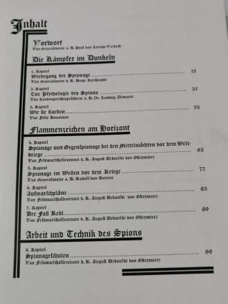 "Die Weltkriegs Spionage" Verlag: Moser, München, 1931 . Wiegt 4,5kg