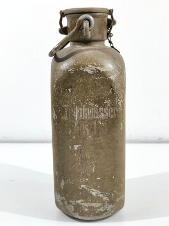 5 Liter Trinkwasser Kanne Wehrmacht. Originallack