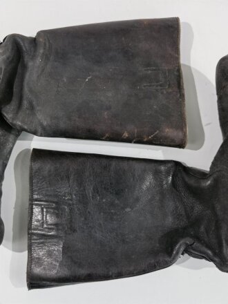 Paar Stiefel für weibliches Personal der Wehrmacht ( Helferinnen und RAD w. ) Getragenes, ungereinigtes Paar, Sohlenlänge 25,5cm