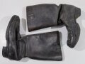 Paar Stiefel für weibliches Personal der Wehrmacht ( Helferinnen und RAD w. ) Getragenes, ungereinigtes Paar, Sohlenlänge 25,5cm