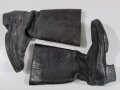 Paar Stiefel für weibliches Personal der Wehrmacht ( Helferinnen und RAD w. ) Getragenes, ungereinigtes Paar, Sohlenlänge 25,5cm