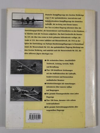 "Deutsche Kampfflugzeuge des Zweiten Weltkriegs", Karl Müller Verlag, DIN A4, 112 Seiten, aus Raucherhaushalt