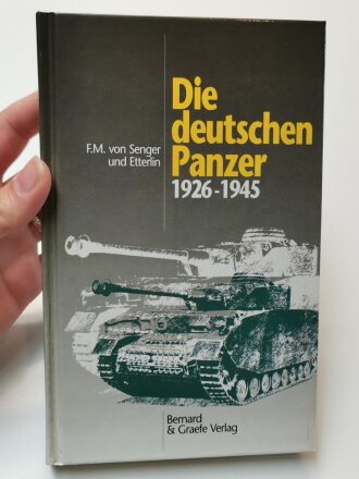 "Die deutschen Panzer 1926-1945" unter DIN A5, 345 Seiten, aus Raucherhaushalt, gebraucht