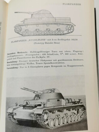 "Die deutschen Panzer 1926-1945" unter DIN A5, 345 Seiten, aus Raucherhaushalt, gebraucht