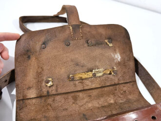 Tasche für unberittenes Hufbeschlagpersonal der Wehrmacht. Getragenes Stück, ungereinikgt