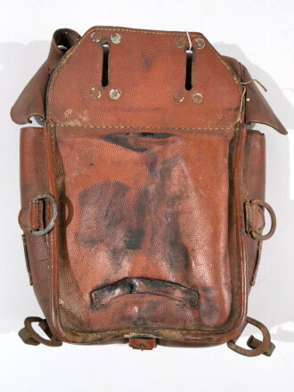 Packtasche für Berittene der Wehrmacht Modell 1940. Leder zum Teil trocken, ungereinigtes Stück