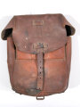 Packtasche für Berittene der Wehrmacht Modell 1940. Leder zum Teil trocken, ungereinigtes Stück