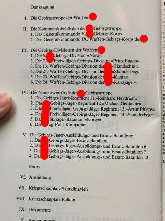 "Die Gebirgstruppe der Waffen-SS 1941-1945" 158 Seiten, DIN A5, gebraucht