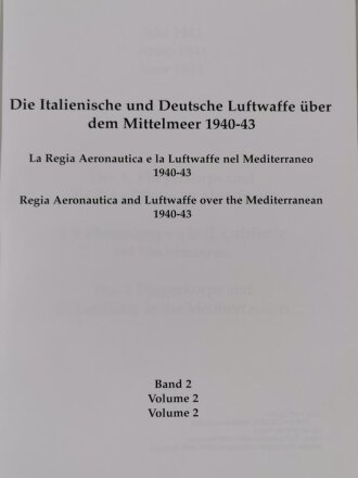 "Luftkrieg über Afrika", Die italienische und Deutsche Luftwaffe über dem Mittelmeer 1940 - 1943, Band II, Carlo Lucchini - Enrico Leproni, DIN A4, über 144 Seiten, aus Raucherhaushalt