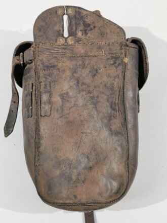 Satteltasche Wehrmacht, ungereinigtes Stück, datiert 1938