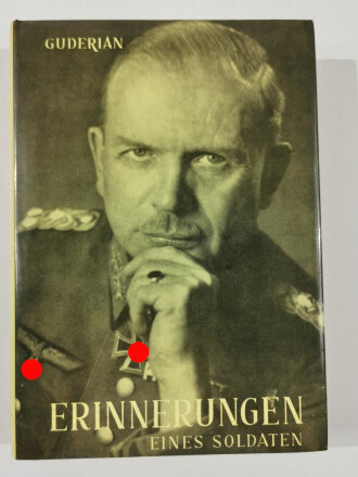Guderian "Erinnerungen", Eines Soldaten, Mit 37 Kartenskizzen und 23 Abbildungen, DIN A5, 464 Seiten, aus Raucherhaushalt
