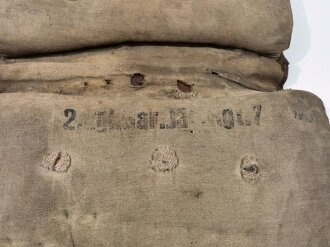 1.Weltkrieg, Sattel "Garde Jäger Regiment 7" Metallteile neuzeitlich überlackiert