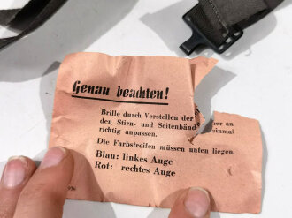 Brille zur Pferdegasmaske der Wehrmacht, ungebrauchtes Stück