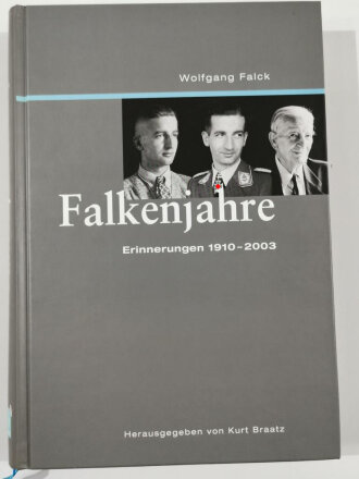 "Falkenjahre ", Erinnerungen 1910 - 2003, Wolfgang Falck, DIN A5, 351 Seiten, aus Raucherhaushalt
