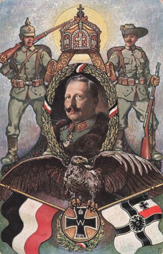 1. Weltkrieg, Ansichtskarte "Kolonialkriegerdank -...
