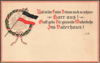 1. Weltkrieg, Ansichtskarte "Kriegsjahr 1914-15, Und...