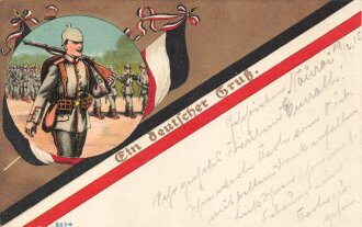 1. Weltkrieg, Ansichtskarte "Ein deutscher...