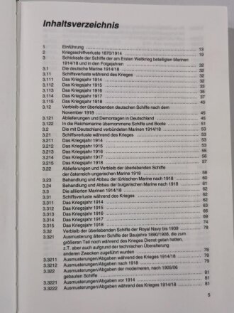 "Flotten Chronik", Die an den beiden Weltkriegen Beteiligten aktiven Kriegsschiffe und ihr Verbleib, Harald Fock,  DIN A5, 353 Seiten